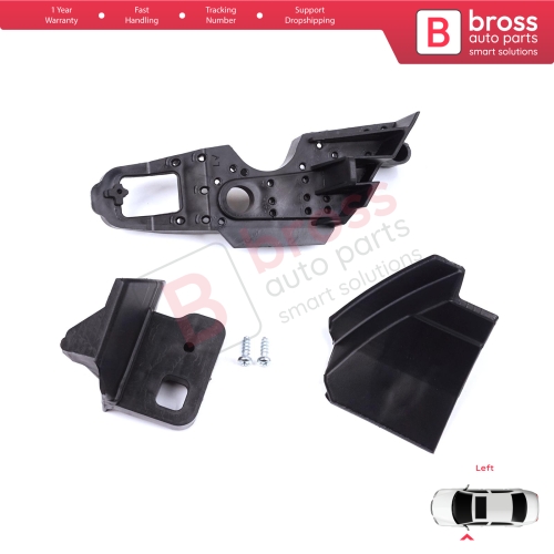 Headlight Holder Mount Repair Bracket Tab Set Left Side for Peugeot 301 2017-2024 Facelift 9817298380