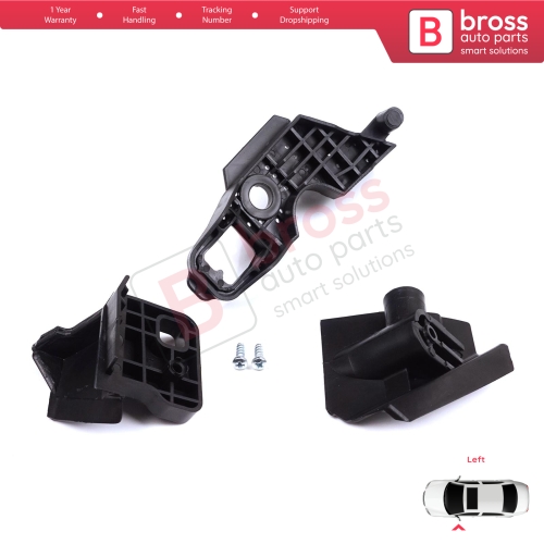 Headlight Holder Mount Repair Bracket Tab Set Left Side for Peugeot 301 2017-2024 Facelift 9817298380