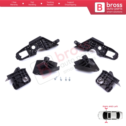 Headlight Holder Mount Repair Bracket Tab Set Left Right Side for Peugeot 301 2017-2024 Facelift 9817298380 9817296980