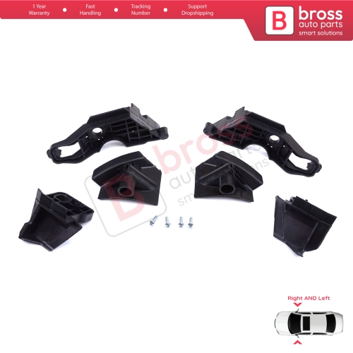 Headlight Holder Mount Repair Bracket Tab Set Left Right Side for Peugeot 301 2017-2024 Facelift 9817298380 9817296980