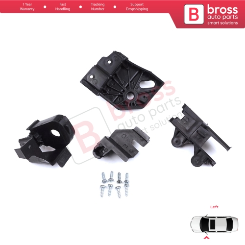 Headlight Holder Mount Repair Bracket Tab Set Left Side for Peugeot Rifter Partner K9 2018-On 9824199280