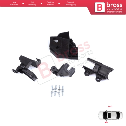 Headlight Holder Mount Repair Bracket Tab Set Left Side for Peugeot Rifter Partner K9 2018-On 9824199280