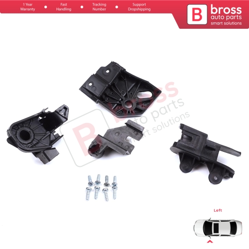 Headlight Holder Mount Repair Bracket Tab Set Left Side for Peugeot Rifter Partner K9 2018-On 9824199280