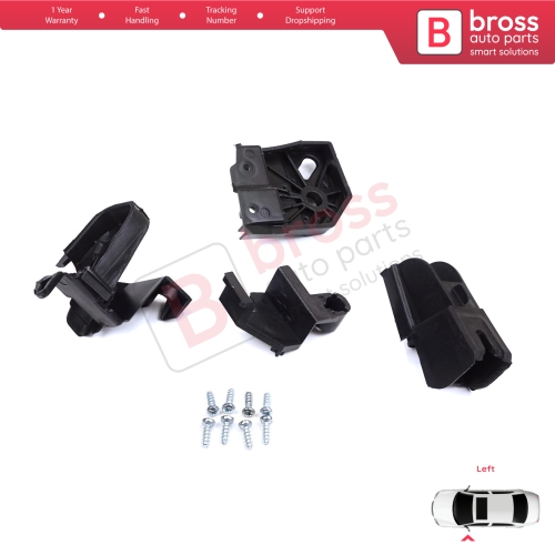 Headlight Holder Mount Repair Bracket Tab Set Left Side for Peugeot Rifter Partner K9 2018-On 9824199280