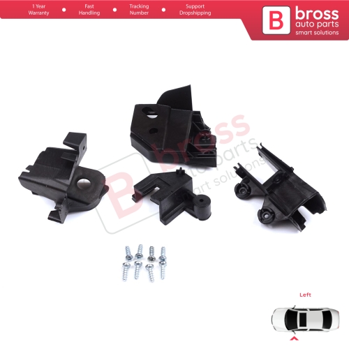 Headlight Holder Mount Repair Bracket Tab Set Left Side for Peugeot Rifter Partner K9 2018-On 9824199280