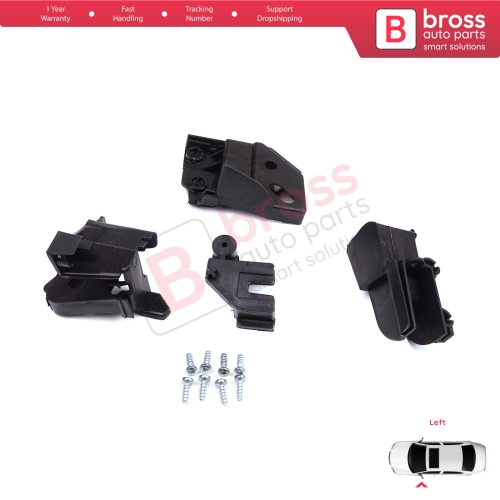 Headlight Holder Mount Repair Bracket Tab Set Left Side for Peugeot Rifter Partner K9 2018-On 9824199280