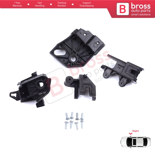 Headlight Holder Mount Repair Bracket Tab Set Right Side for Peugeot Rifter Partner K9 2018-On 9824198780