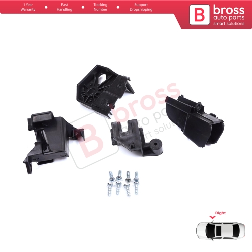 Headlight Holder Mount Repair Bracket Tab Set Right Side for Peugeot Rifter Partner K9 2018-On 9824198780