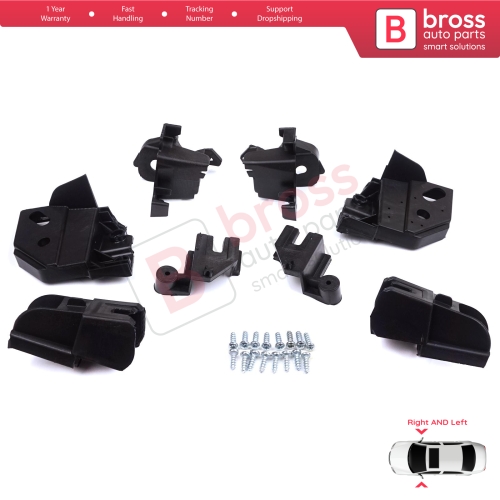 Headlight Holder Mount Repair Bracket Tab Set Left Right Side for Peugeot Rifter Partner K9 2018-On 9824199280 9824198780