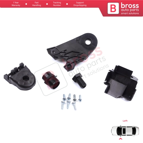 Headlight Holder Mount Repair Bracket Tab Set Left Side for Mercedes C Class W205 C205 S205 A205 2013-2023 A2058200514