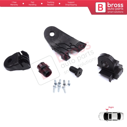 Headlight Holder Mount Repair Bracket Tab Set Right Side for Mercedes C Class W205 C205 S205 A205 2013-2023 A2058200414