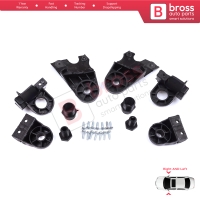 Headlight Holder Mount Repair Bracket Tab Set Left Right Side for Mercedes C Class W205 C205 S205 A205 2013-2023 A2058200514 A2058200414