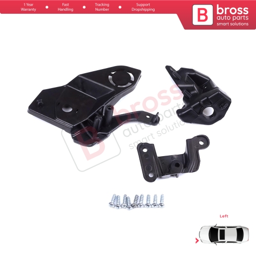 Headlight Holder Mount Repair Bracket Tab Set Left Side for Peugeot 208 e-208 MK2 P21 2008 e-2008 MK2 P24 2019-On 1656169580