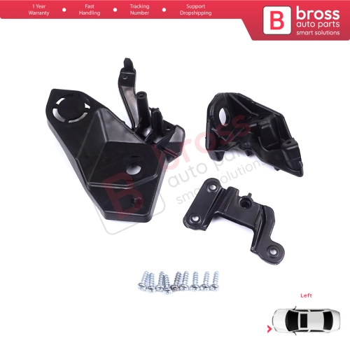 Headlight Holder Mount Repair Bracket Tab Set Left Side for Peugeot 208 e-208 MK2 P21 2008 e-2008 MK2 P24 2019-On 1656169580