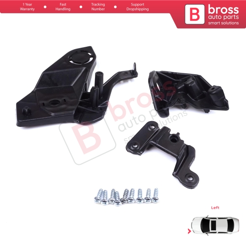 Headlight Holder Mount Repair Bracket Tab Set Left Side for Peugeot 208 e-208 MK2 P21 2008 e-2008 MK2 P24 2019-On 1656169580