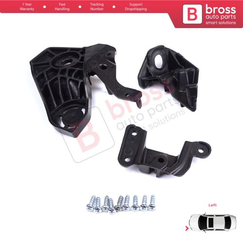 Headlight Holder Mount Repair Bracket Tab Set Left Side for Peugeot 208 e-208 MK2 P21 2008 e-2008 MK2 P24 2019-On 1656169580