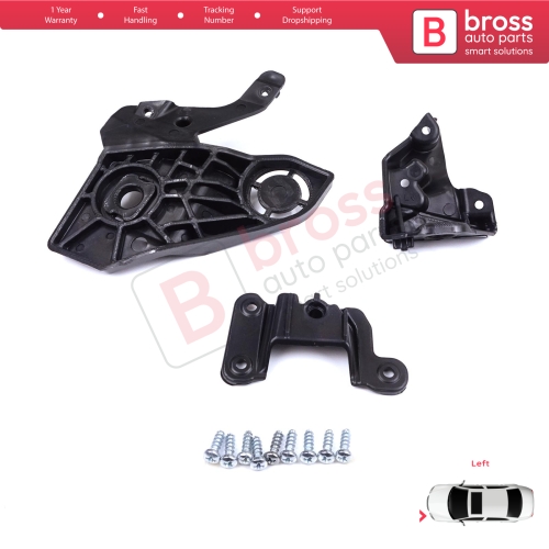 Headlight Holder Mount Repair Bracket Tab Set Left Side for Peugeot 208 e-208 MK2 P21 2008 e-2008 MK2 P24 2019-On 1656169580