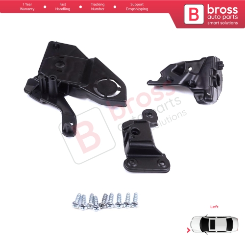 Headlight Holder Mount Repair Bracket Tab Set Left Side for Peugeot 208 e-208 MK2 P21 2008 e-2008 MK2 P24 2019-On 1656169580