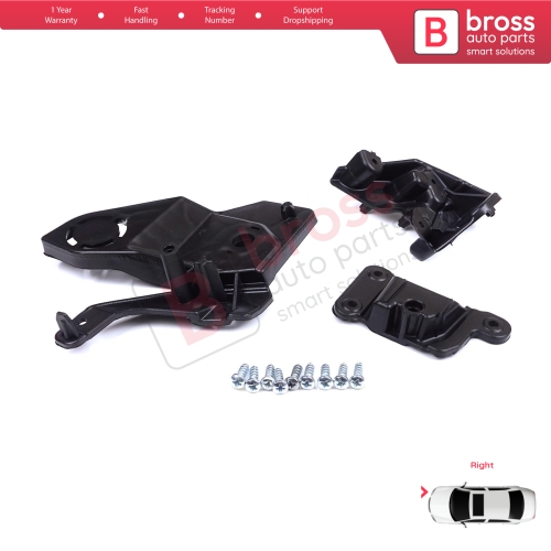 Headlight Holder Mount Repair Bracket Tab Set Right Side for Peugeot 208 e-208 MK2 P21 2008 e-2008 MK2 P24 2019-On 1656169480