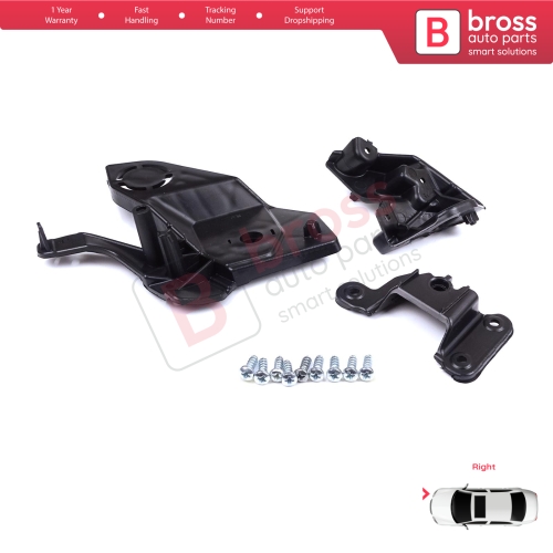 Headlight Holder Mount Repair Bracket Tab Set Right Side for Peugeot 208 e-208 MK2 P21 2008 e-2008 MK2 P24 2019-On 1656169480