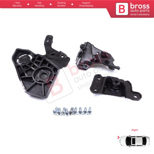 Headlight Holder Mount Repair Bracket Tab Set Right Side for Peugeot 208 e-208 MK2 P21 2008 e-2008 MK2 P24 2019-On 1656169480