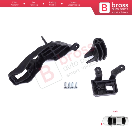 Headlight Holder Mount Repair Bracket Tab Set Left Side for Citroen C Elysee DD 2017-2024﻿ Facelift 9817298480