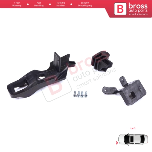 Headlight Holder Mount Repair Bracket Tab Set Left Side for Citroen C Elysee DD 2017-2024﻿ Facelift 9817298480