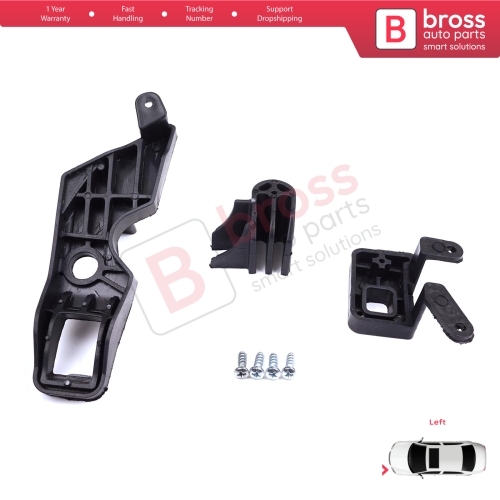 Headlight Holder Mount Repair Bracket Tab Set Left Side for Citroen C Elysee DD 2017-2024﻿ Facelift 9817298480