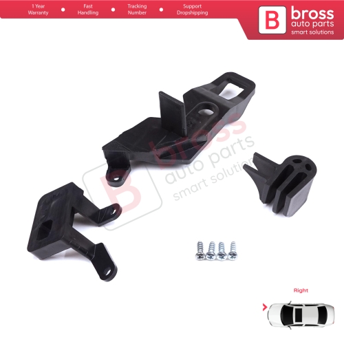 Headlight Holder Mount Repair Bracket Tab Set Right Side for Citroen C Elysee DD 2017-2024﻿ Facelift 9817297880