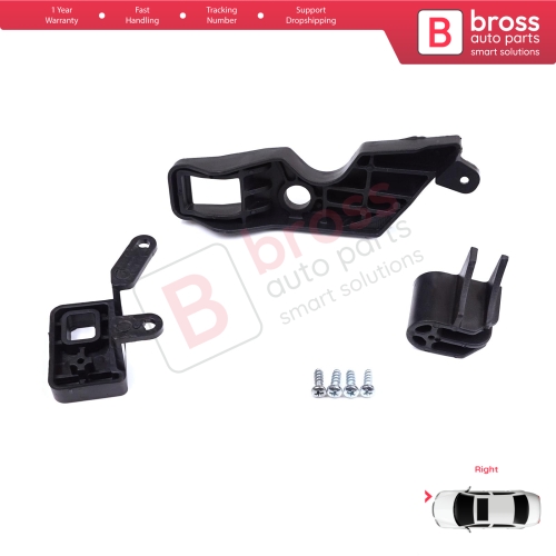 Headlight Holder Mount Repair Bracket Tab Set Right Side for Citroen C Elysee DD 2017-2024﻿ Facelift 9817297880