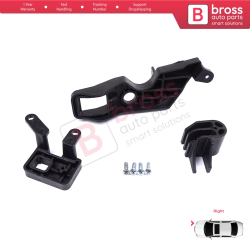 Headlight Holder Mount Repair Bracket Tab Set Right Side for Citroen C Elysee DD 2017-2024﻿ Facelift 9817297880