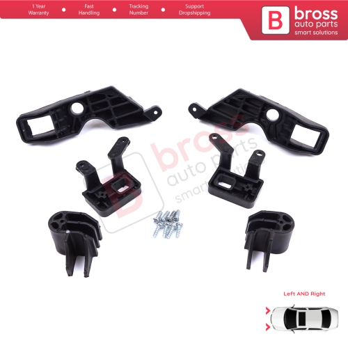 Headlight Holder Mount Repair Bracket Tab Set Left Right Side for Citroen C Elysee DD 2017-2024﻿ Facelift 9817298480 9817297880