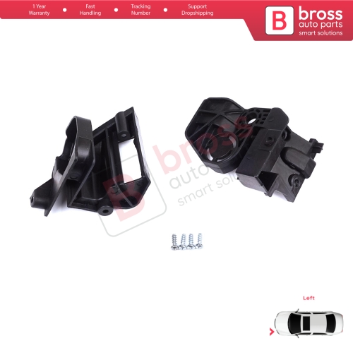 Headlight Holder Mount Repair Bracket Tab Set Left Side for Peugeot 308 MK2 T9 2013-2021 4/5 Door 9807658080