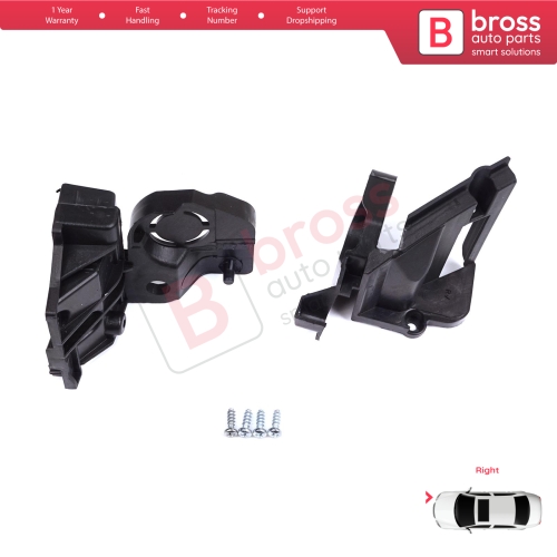 Headlight Holder Mount Repair Bracket Tab Set Right Side for Peugeot 308 MK2 T9 2013-2021 4/5 Door 9807657780