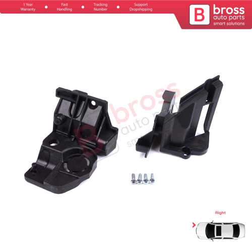 Headlight Holder Mount Repair Bracket Tab Set Right Side for Peugeot 308 MK2 T9 2013-2021 4/5 Door 9807657780