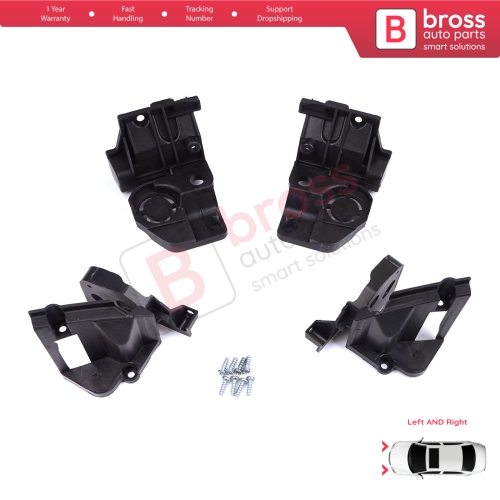 Headlight Holder Mount Repair Bracket Tab Set Left Right Side for Peugeot 308 MK2 T9 2013-2021 4/5 Door 9807658080 9807657780