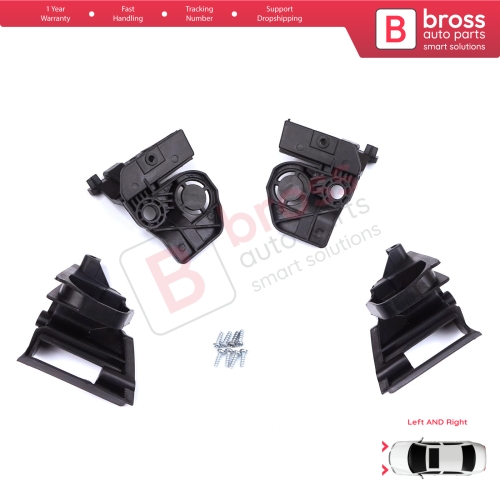 Headlight Holder Mount Repair Bracket Tab Set Left Right Side for Peugeot 308 MK2 T9 2013-2021 4/5 Door 9807658080 9807657780