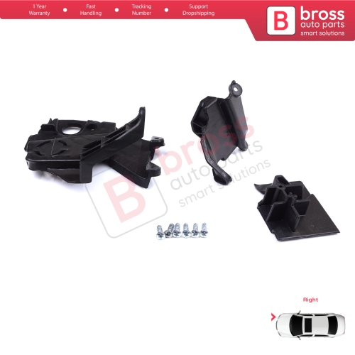 Headlight Holder Mount Repair Bracket Tab Set Right Side for Peugeot 3008 5008 MK2 2016-2024 9814255780