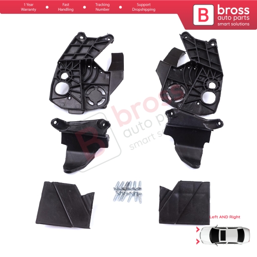 Headlight Holder Mount Repair Bracket Tab Set Left Right Side for Peugeot 3008 5008 MK2 2016-2024 9814255880 9814255780