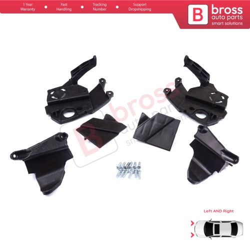 Headlight Holder Mount Repair Bracket Tab Set Left Right Side for Peugeot 3008 5008 MK2 2016-2024 9814255880 9814255780