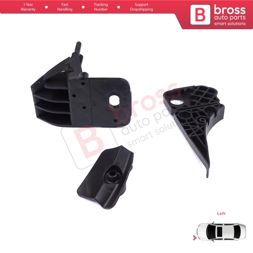 Headlight Holder Mount Repair Bracket Tab Set Left Side for Ford Focus MK4 C519 HN HM HP 2018-On JX7B13W030CE