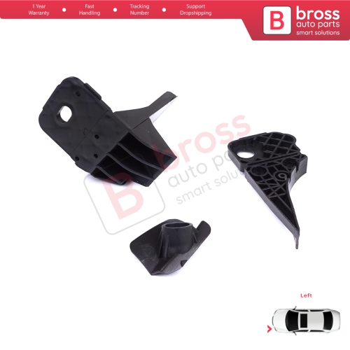 Headlight Holder Mount Repair Bracket Tab Set Left Side for Ford Focus MK4 C519 HN HM HP 2018-On JX7B13W030CE