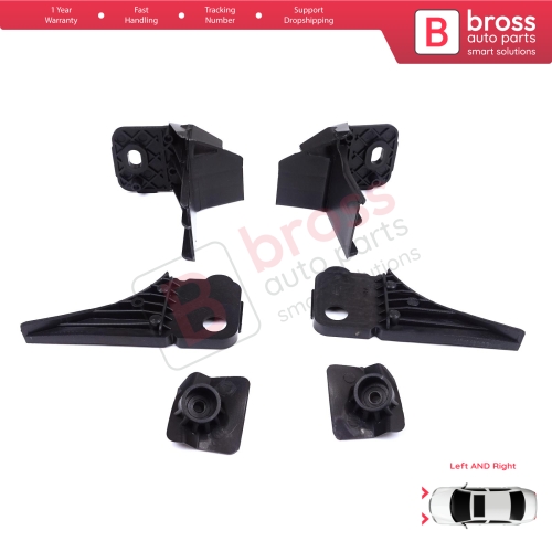 Headlight Holder Mount Repair Bracket Tab Set Right Left Side for Ford Focus MK4 C519 HN HM HP 2018-On JX7B13W030CE JX7B13W029CE