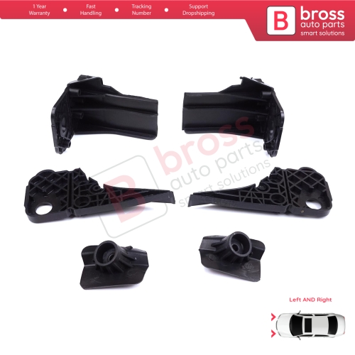 Headlight Holder Mount Repair Bracket Tab Set Right Left Side for Ford Focus MK4 C519 HN HM HP 2018-On JX7B13W030CE JX7B13W029CE