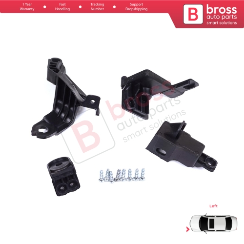 Headlight Holder Mount Repair Bracket Tab Set Left Side for Toyota Corolla MK12 E21 EA1 EH1 2019-On 81170-02T30