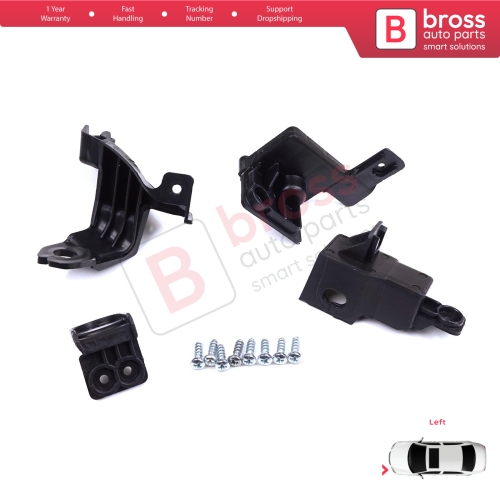 Headlight Holder Mount Repair Bracket Tab Set Left Side for Toyota Corolla MK12 E21 EA1 EH1 2019-On 81170-02T30