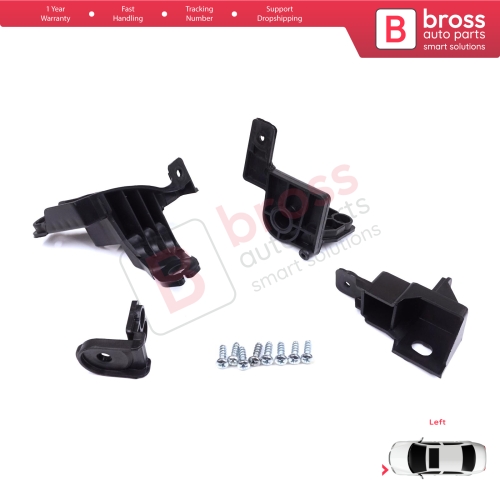 Headlight Holder Mount Repair Bracket Tab Set Left Side for Toyota Corolla MK12 E21 EA1 EH1 2019-On 81170-02T30