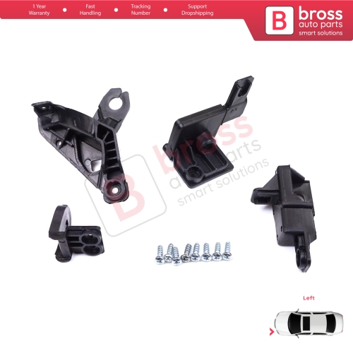 Headlight Holder Mount Repair Bracket Tab Set Left Side for Toyota Corolla MK12 E21 EA1 EH1 2019-On 81170-02T30