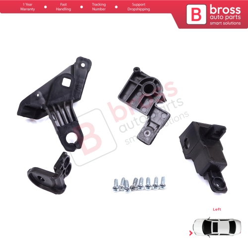 Headlight Holder Mount Repair Bracket Tab Set Left Side for Toyota Corolla MK12 E21 EA1 EH1 2019-On 81170-02T30