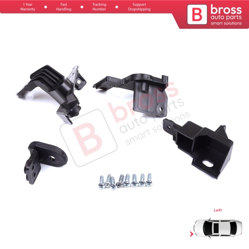 Headlight Holder Mount Repair Bracket Tab Set Left Side for Toyota Corolla MK12 E21 EA1 EH1 2019-On 81170-02T30